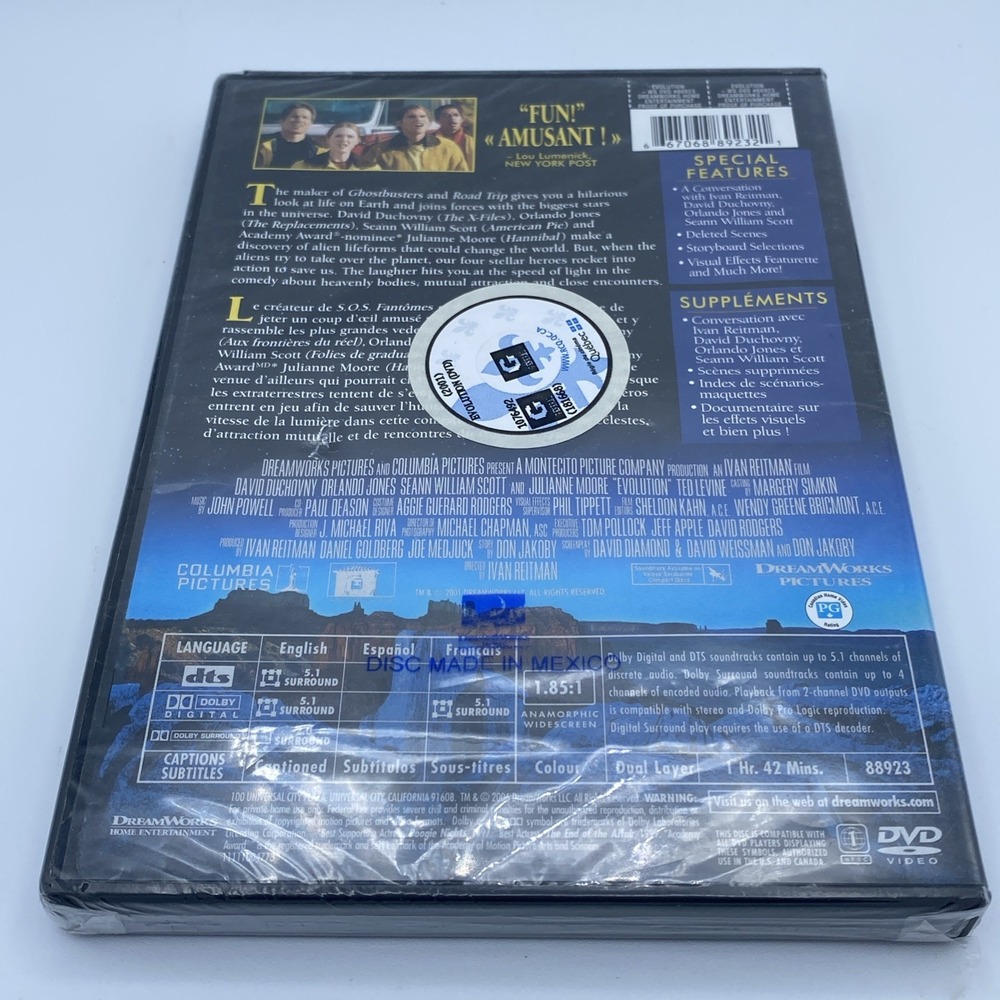 Evolution (DVD, 2001) Brand New Widescreen Dreamworks Julianne Moore Sealed - Picture 2 of 5